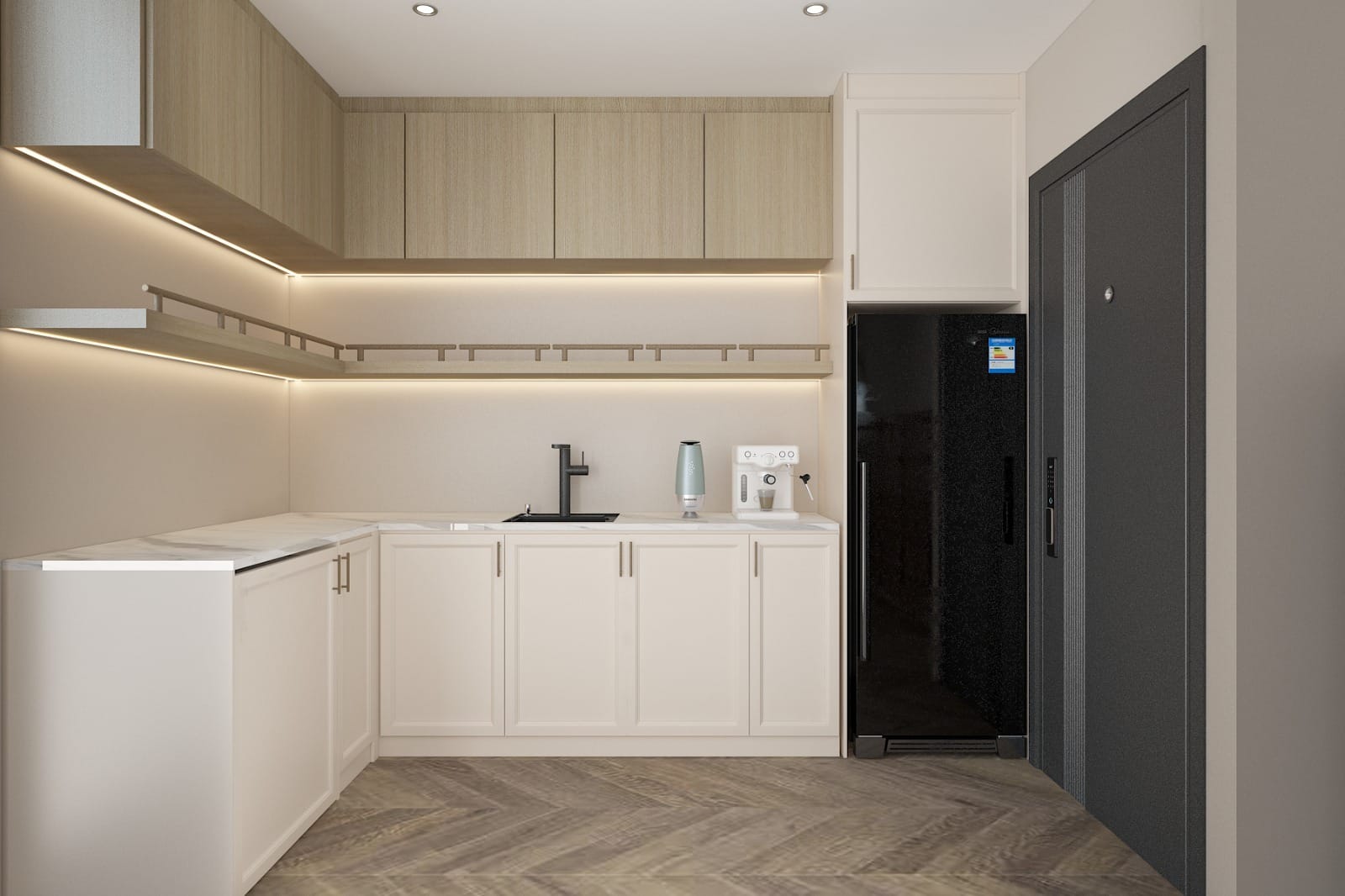 A space where minimalism meets warmth