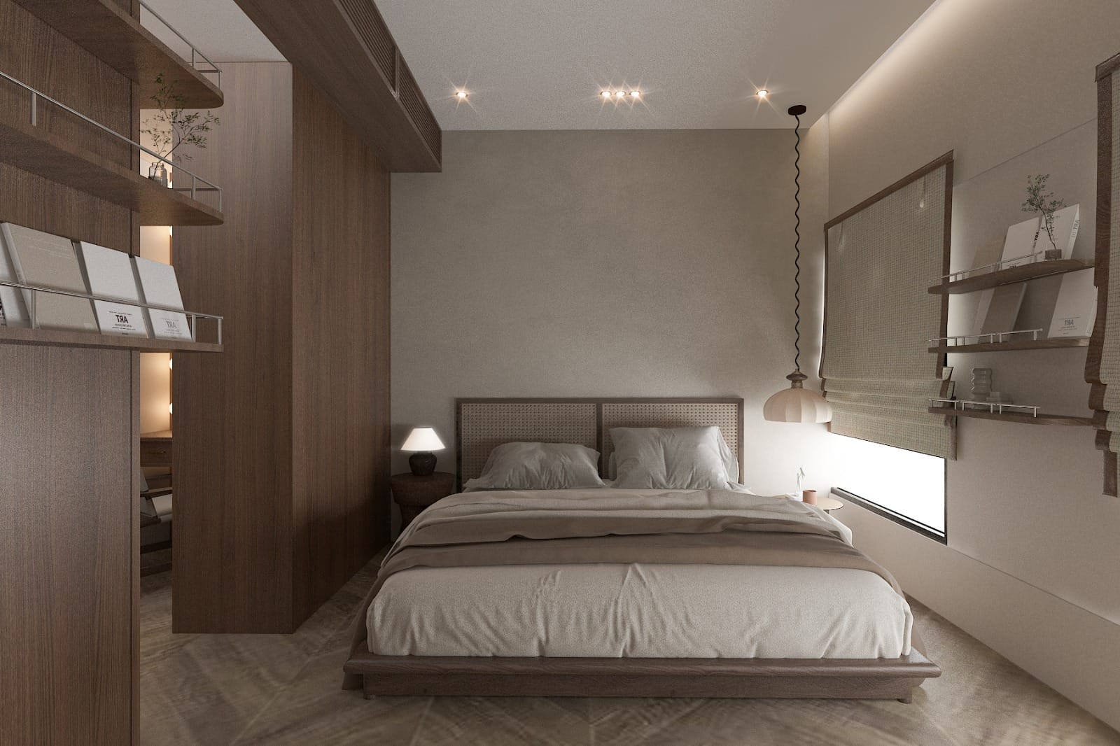 A space where minimalism meets warmth
