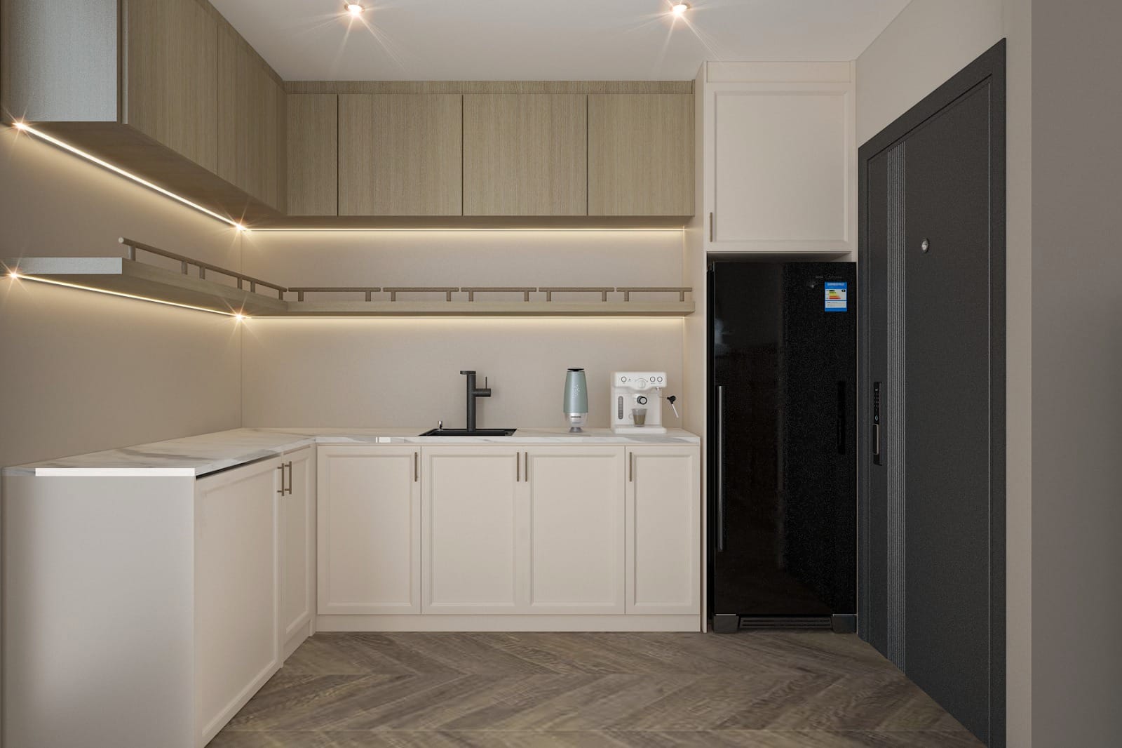 A space where minimalism meets warmth