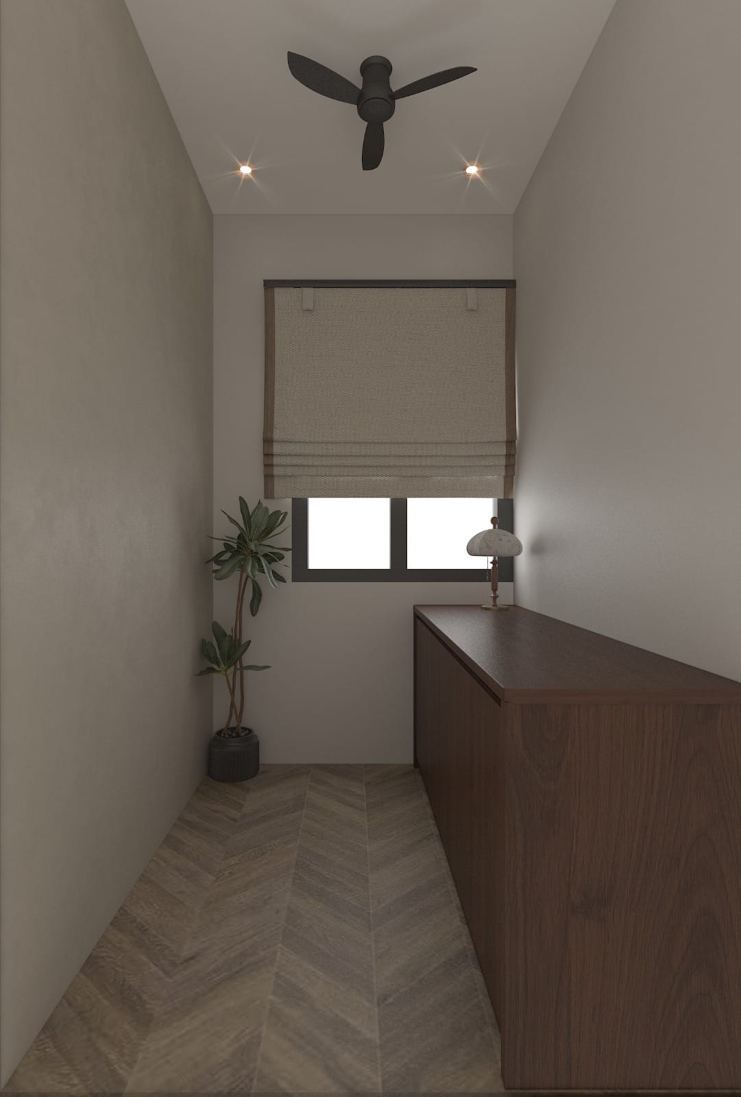 A space where minimalism meets warmth