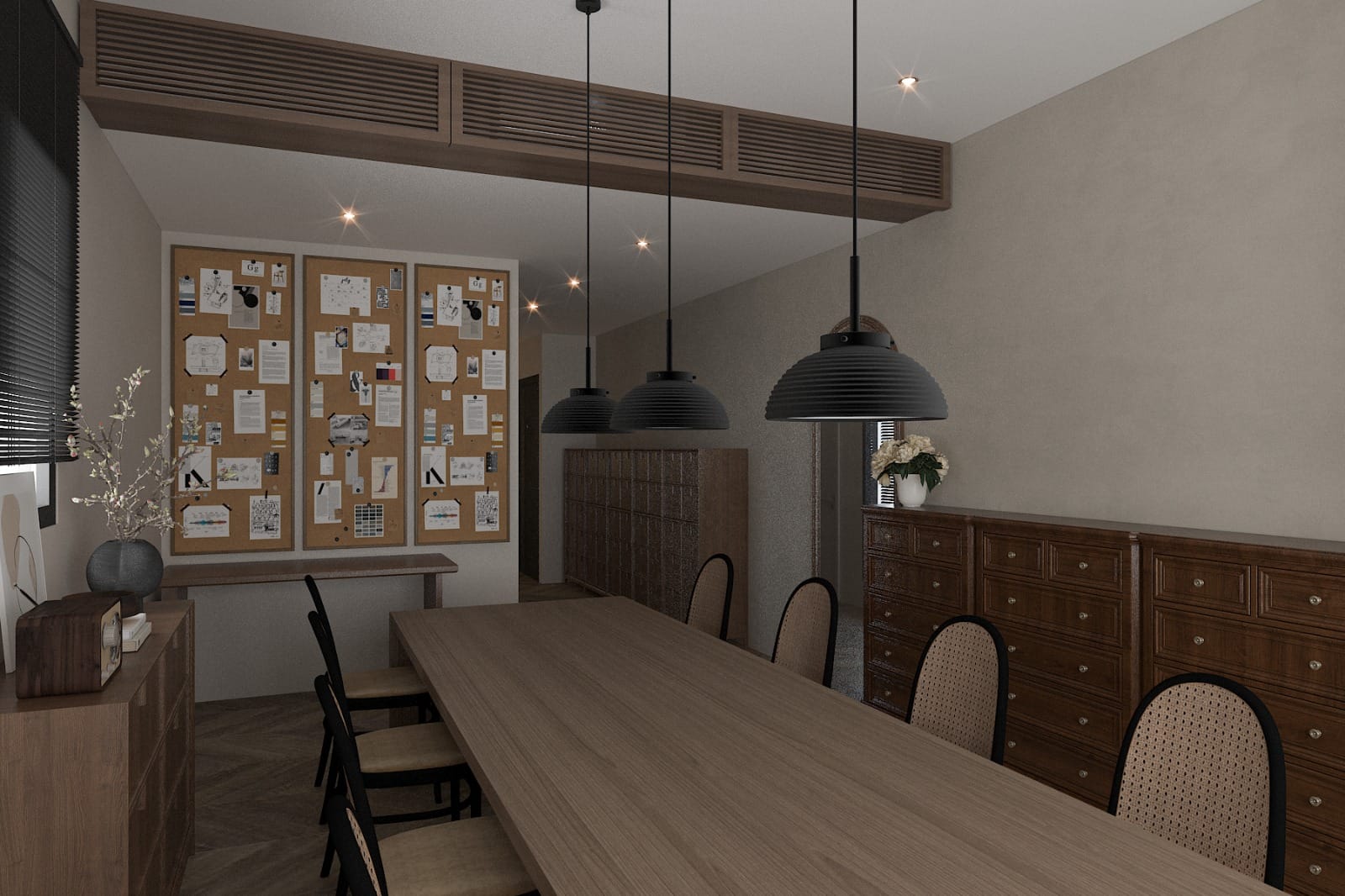 A space where minimalism meets warmth