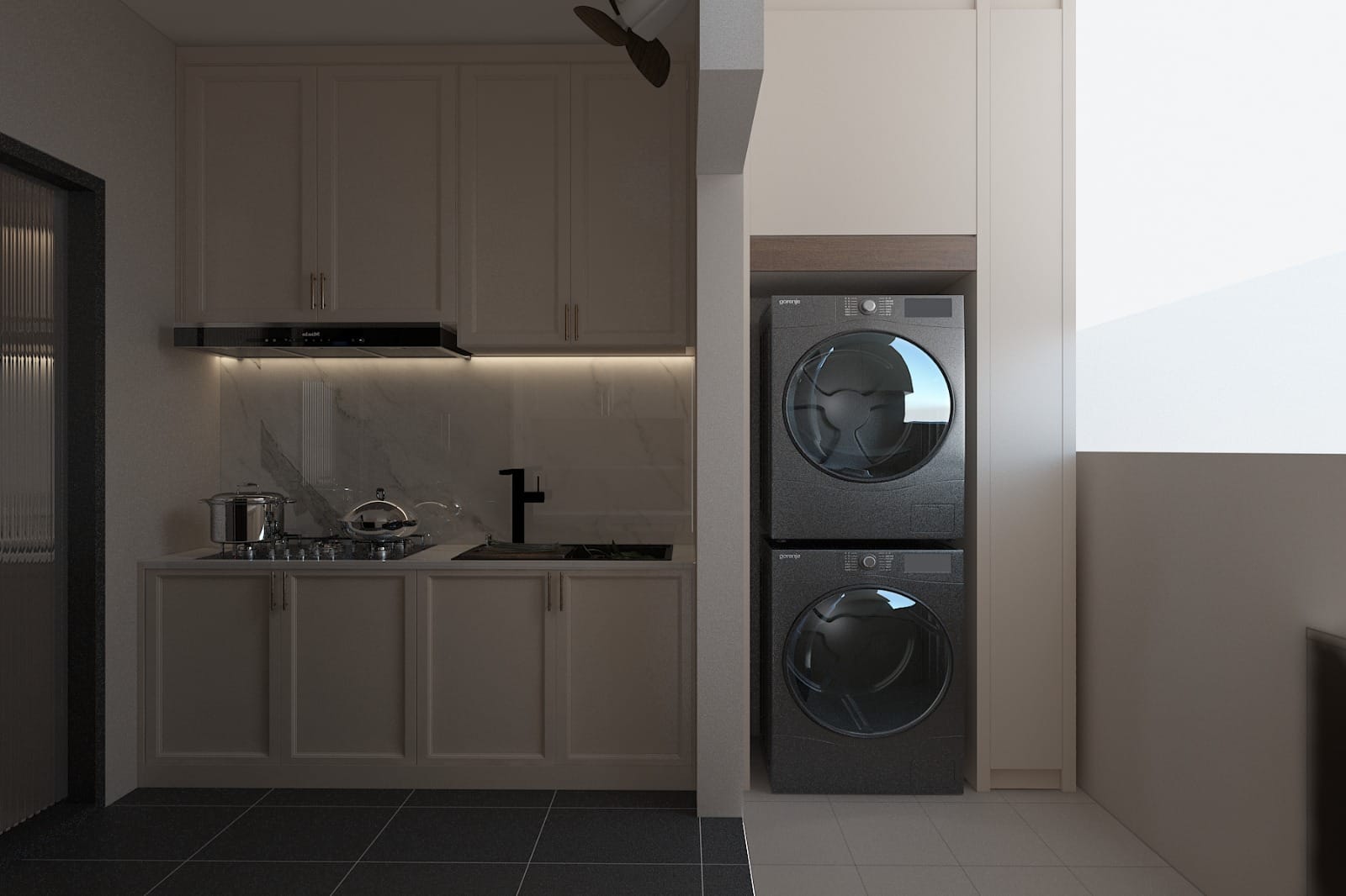A space where minimalism meets warmth